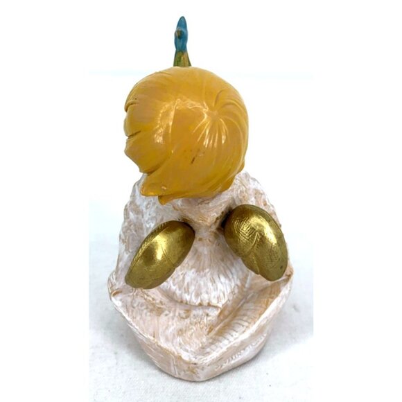 Fontanini Simonetti Angel with Christmas Tree Figurine 1988 Italy 4" Vtg - Picture 2 of 8